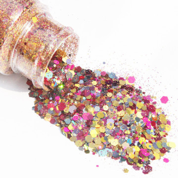 Hot sale cheap nail chunky glitter powder